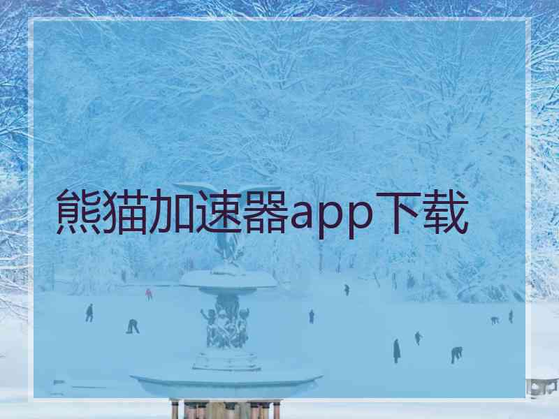 熊猫加速器app下载