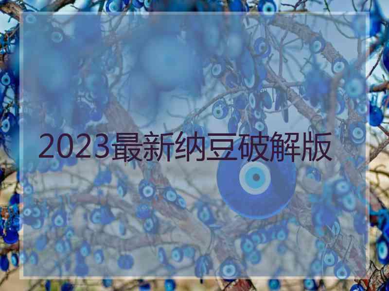 2023最新纳豆破解版