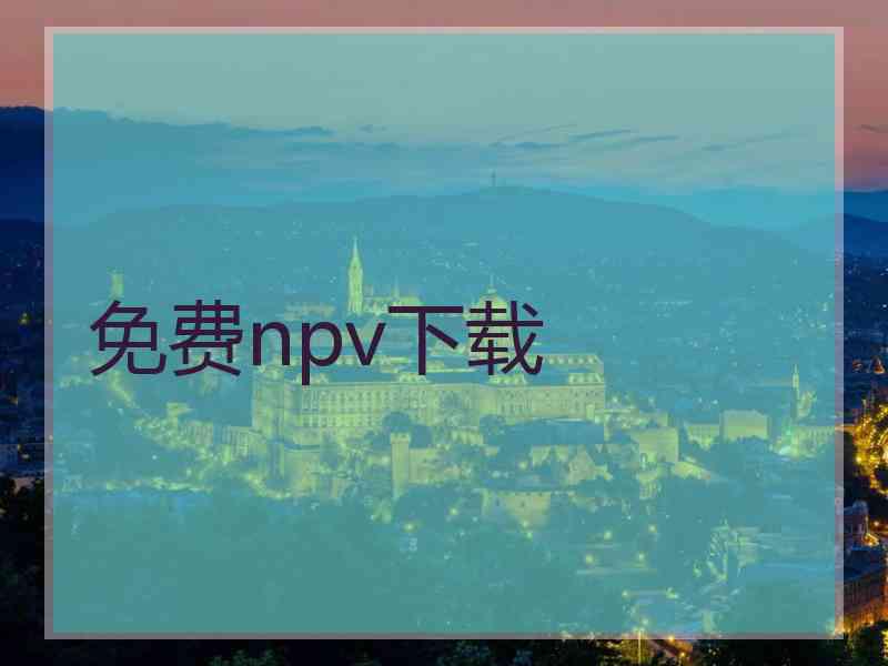 免费npv下载