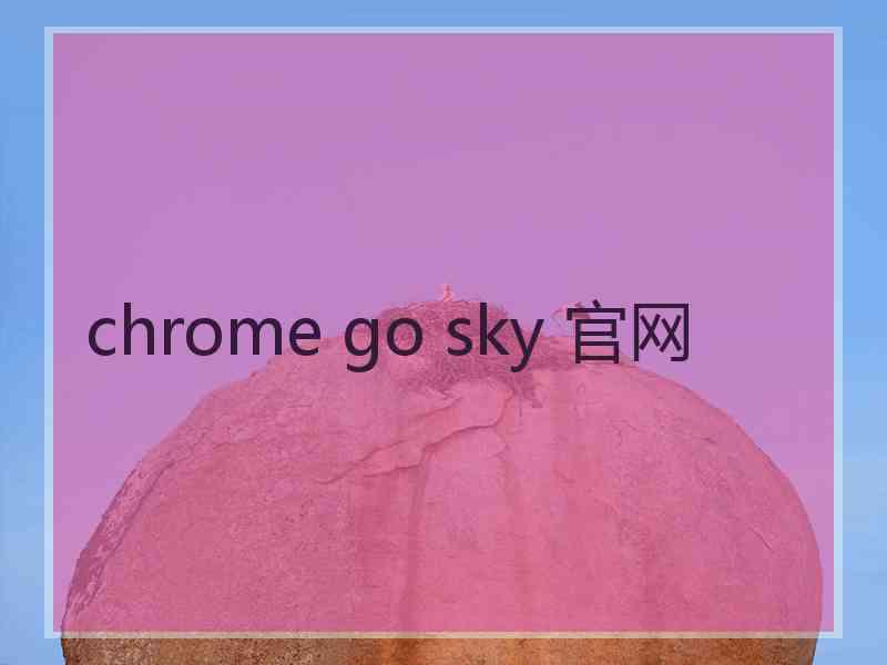 chrome go sky 官网