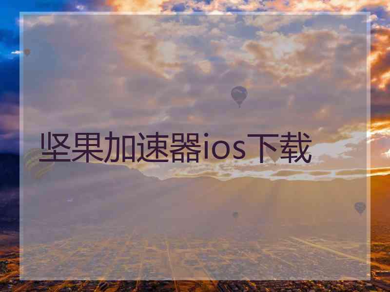 坚果加速器ios下载